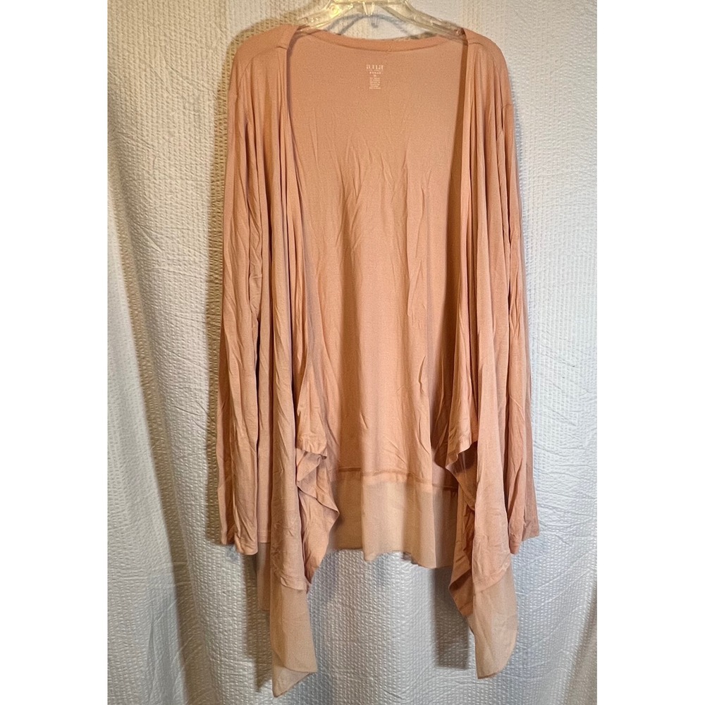 ANA Drape Cardigan Open‎ Lightweight Cottagecore Pink 2X High Low Romantic